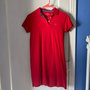 Vineyard Vines Kids Red Polo Shirt Dress